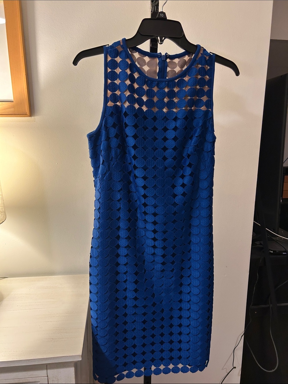 Lauren Ralph Lauren Royal Blue Sleeveless Midi Dress
